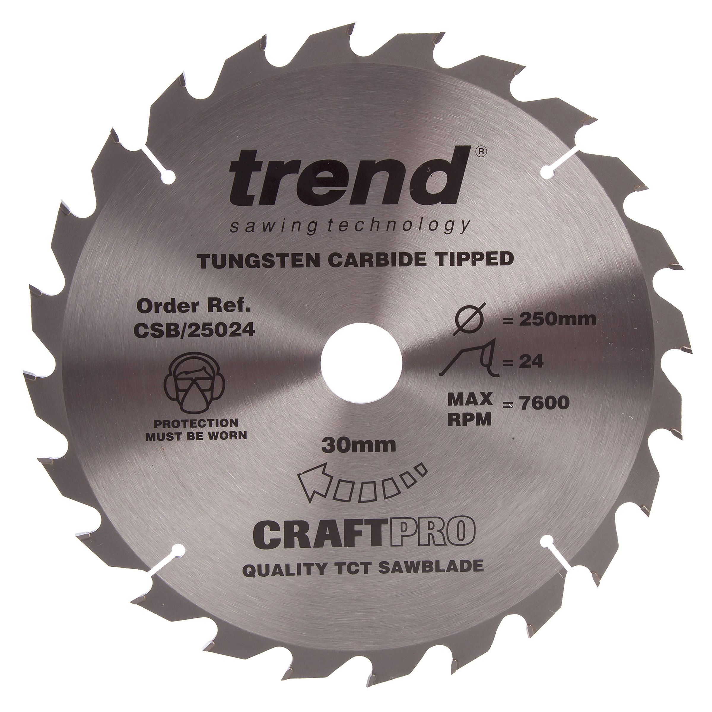 Trend CSB//CC26042 Craft saw blade crosscut 260 mm x 30 mm x 42 T