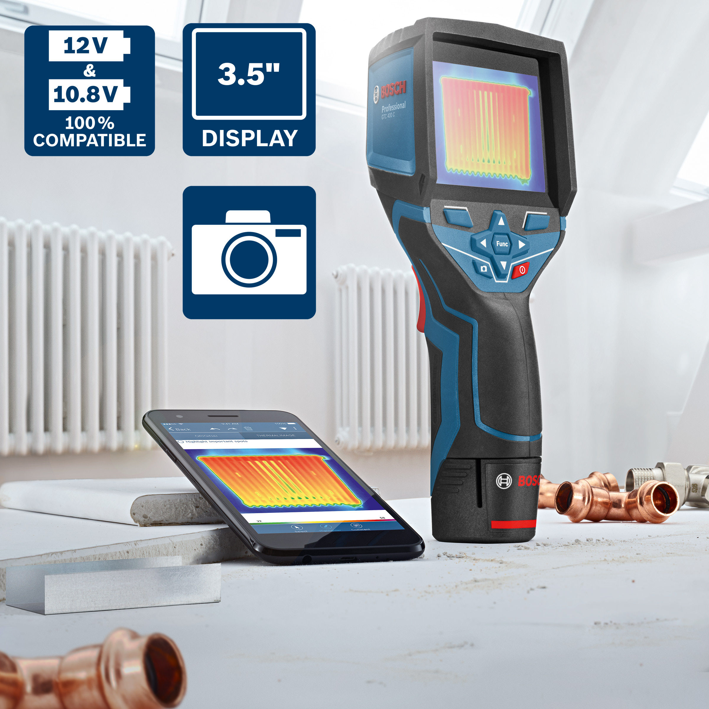 V c pro. Bosch GTC 400 C. Bosch GTC 400 C В L-Boxx. Тепловизор бош GTS 400. Тепловизор GTC 400 C.