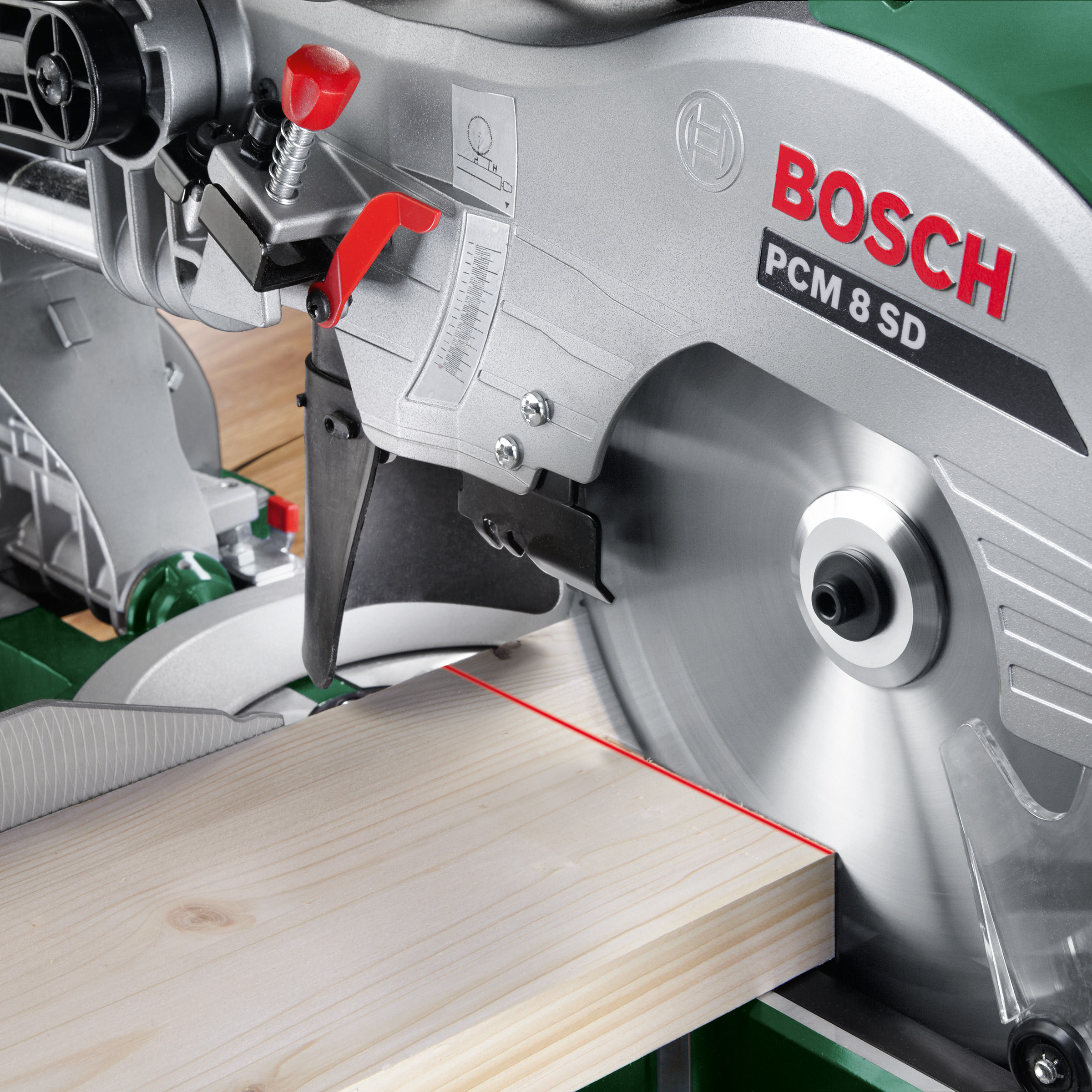 Toolstop Bosch PCM 8 SD Sliding Mitre Saw with Dual Bevel ...