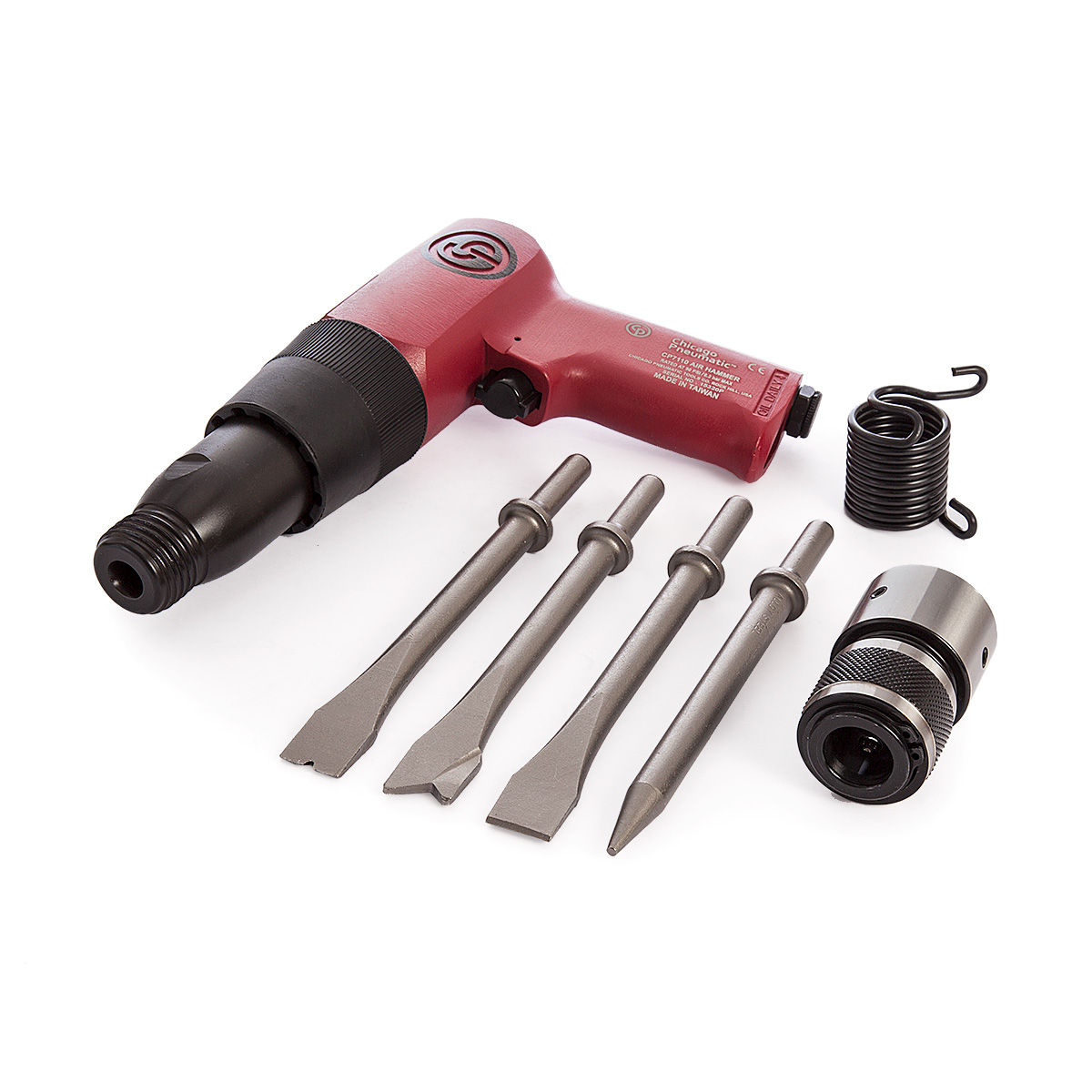 Toolstop Chicago Pneumatic CP7110K Air Hammer Kit with 4 Chisels