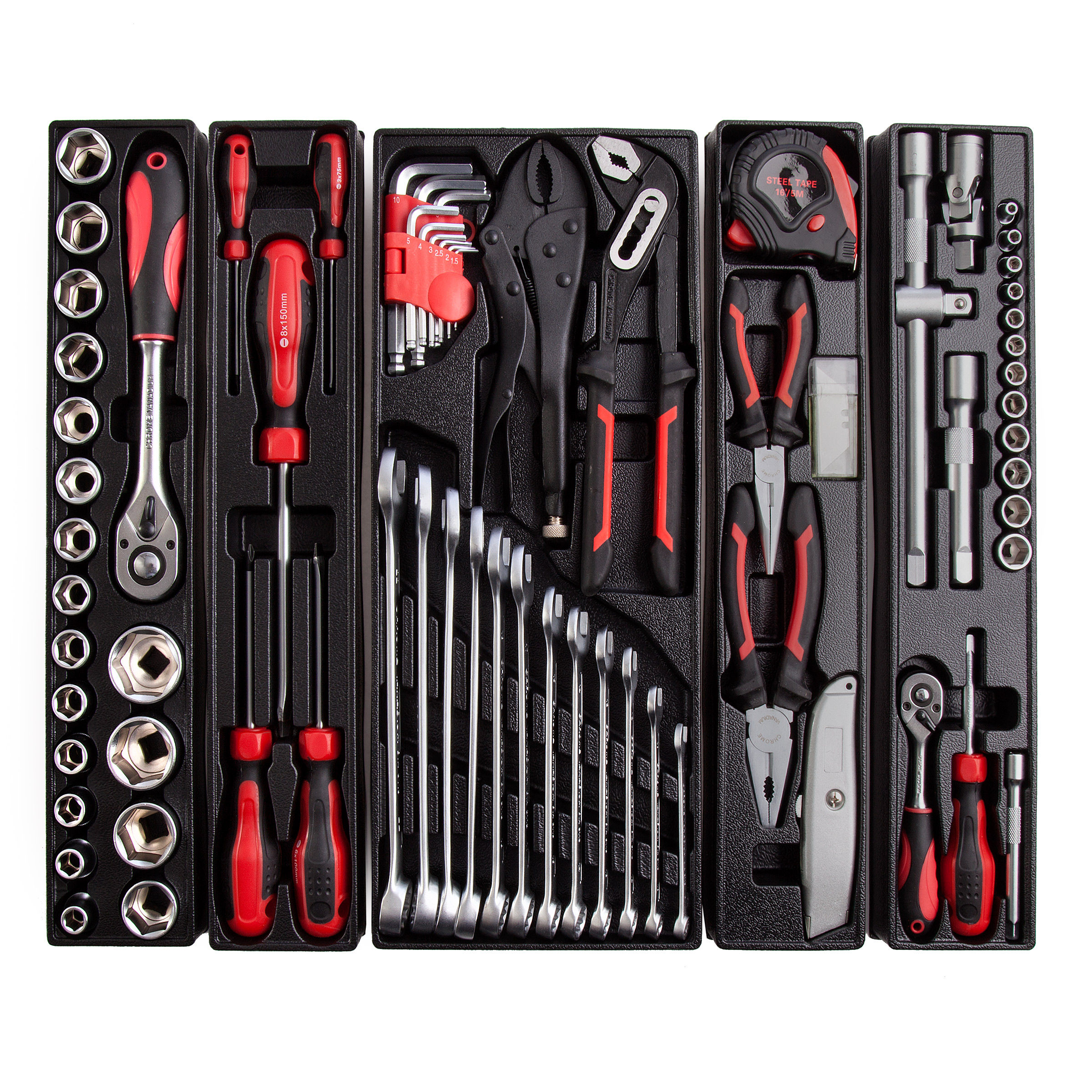 Toolstop Toolstop Chrome Vanadium Tool Set (73 Piece) in Toolbox