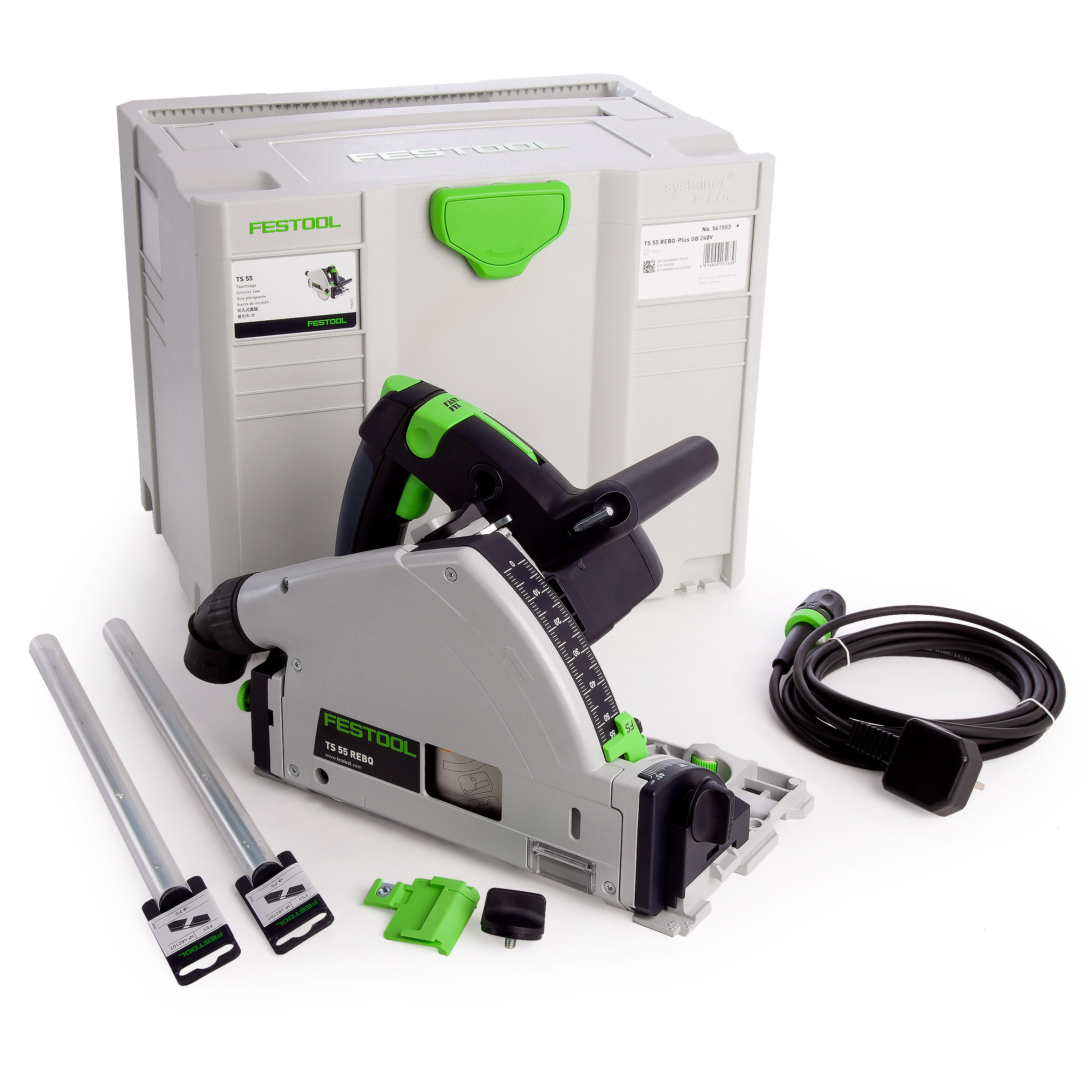 Toolstop Festool 575963 TS 55 REBQ Plus Circular Saw GB (Bundle) 240V