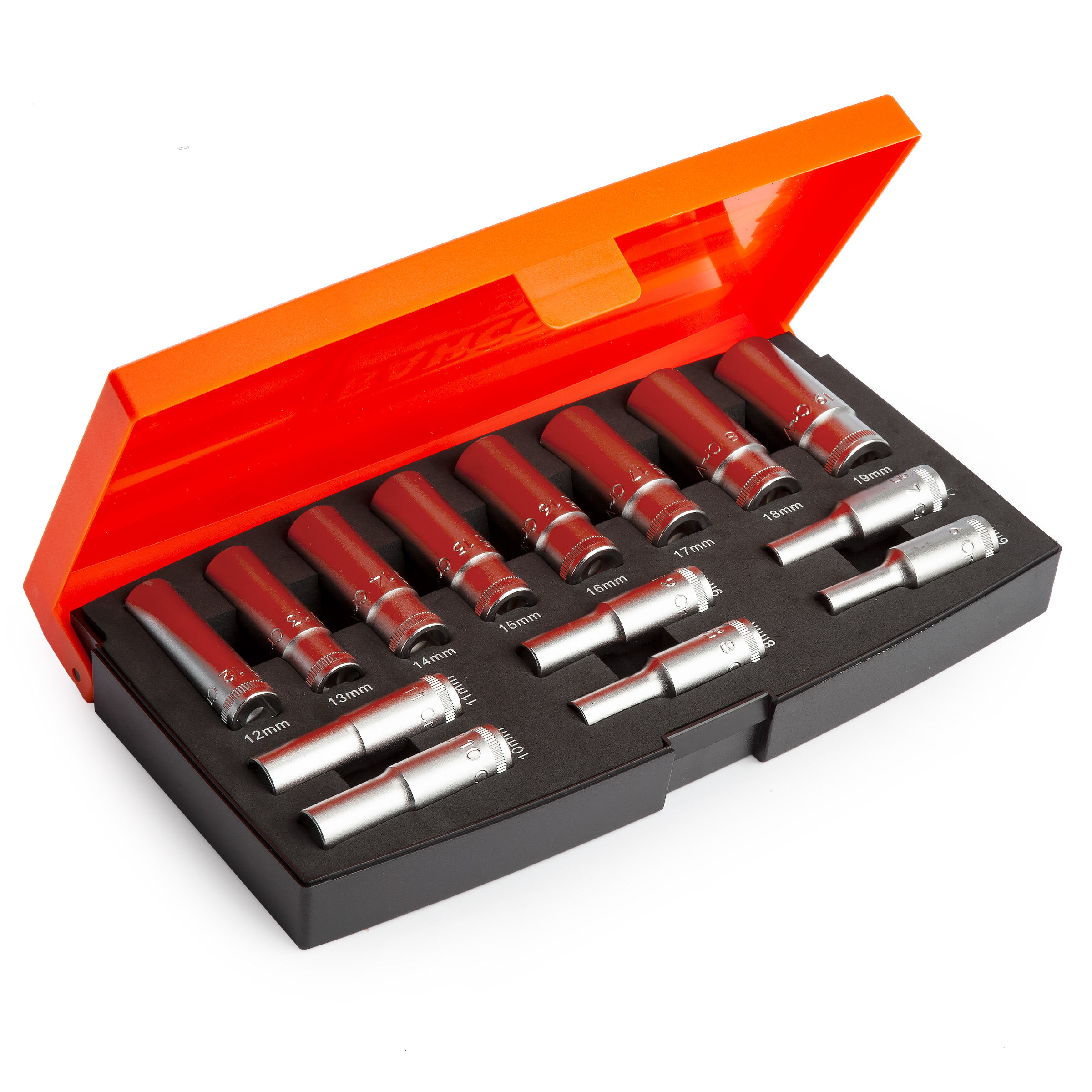 Toolstop Bahco S1214L Deep Socket Set 3/8in Drive (14 Piece)