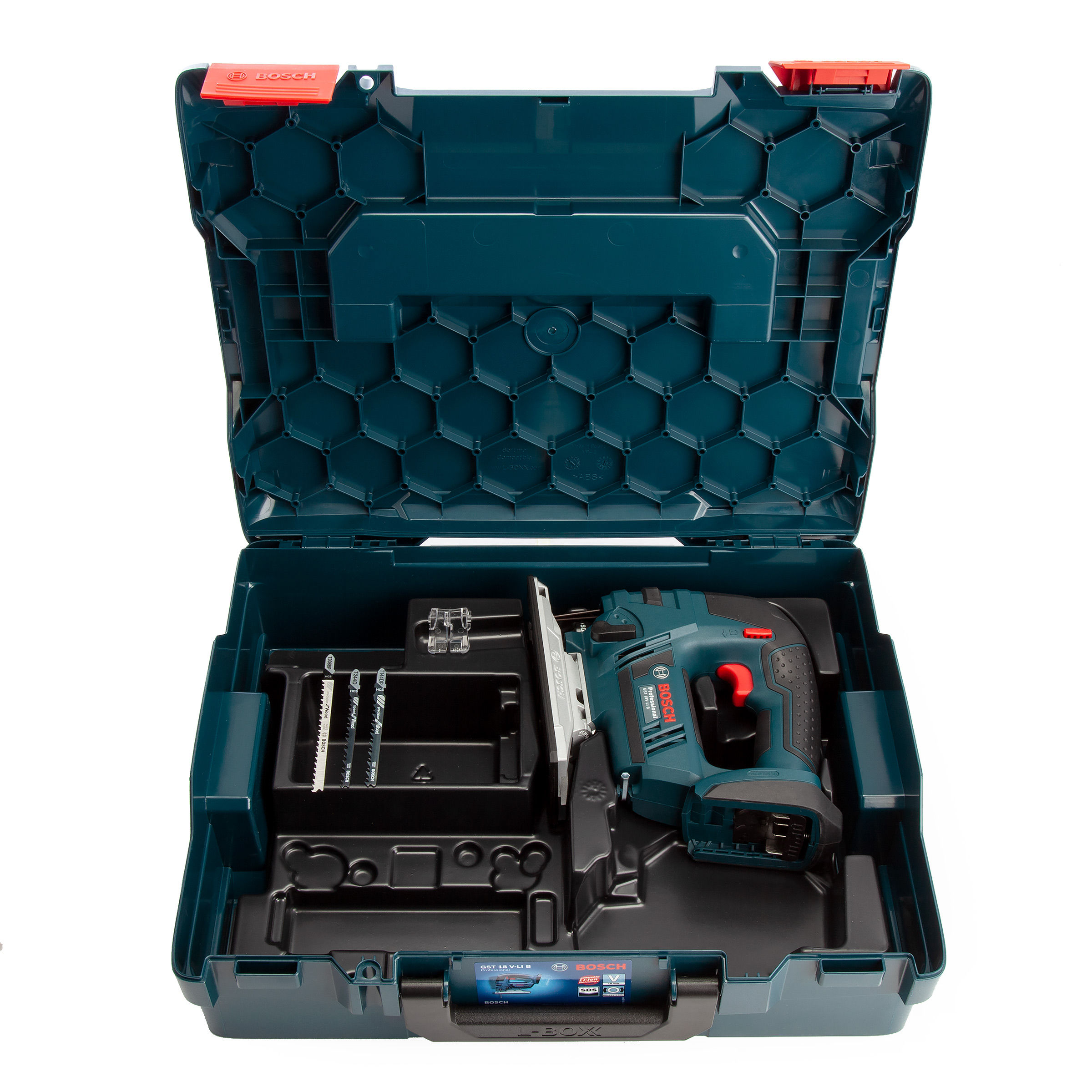 Toolstop Bosch GST18VLI B Jigsaw with Bow Handle (Body Only) In LBOXX