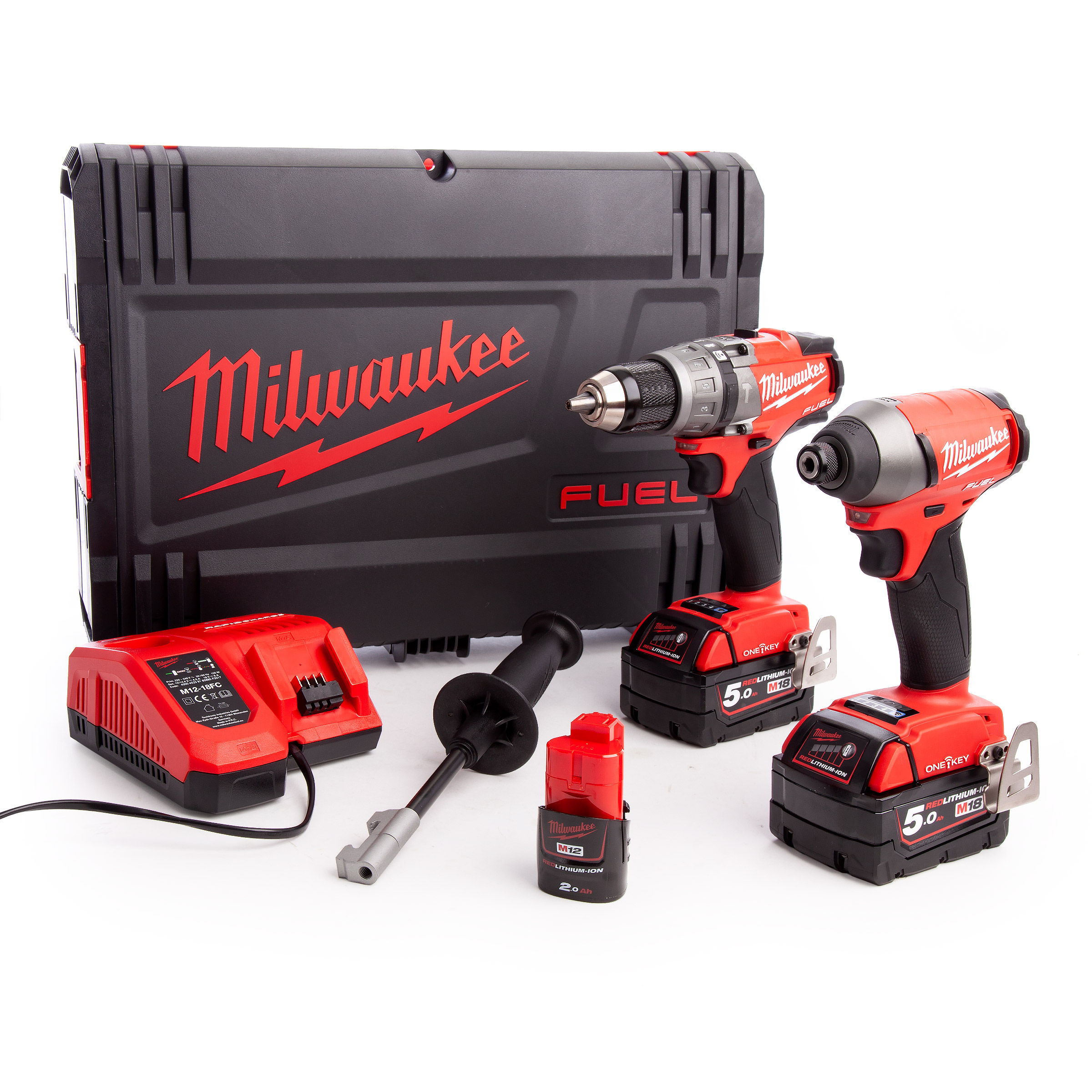 Toolstop Milwaukee M18ONEPP2A523X M18 ONE KEY Combi Drill + Impact