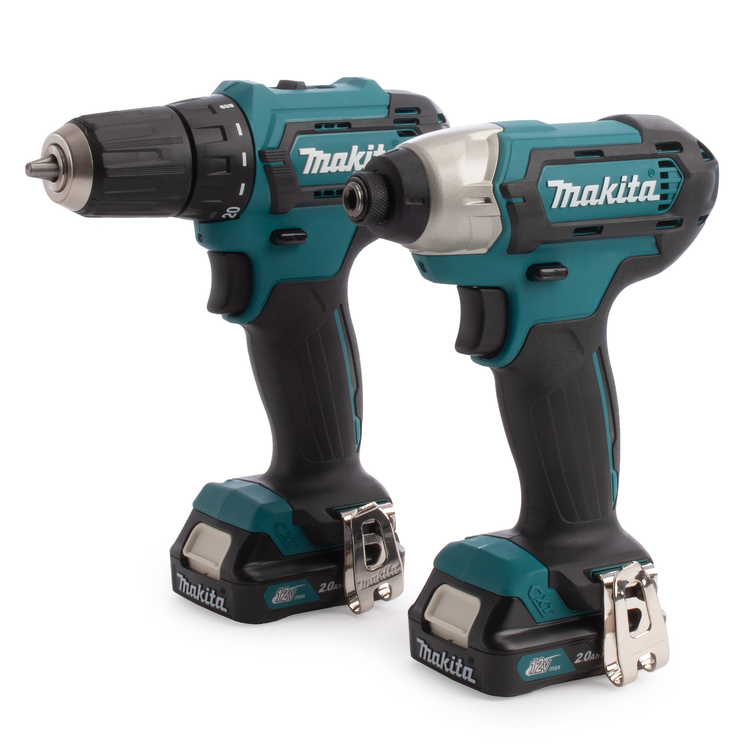 Toolstop Makita CLX224AJ 12Vmax CXT Twin Pack TD110D Impact Driver