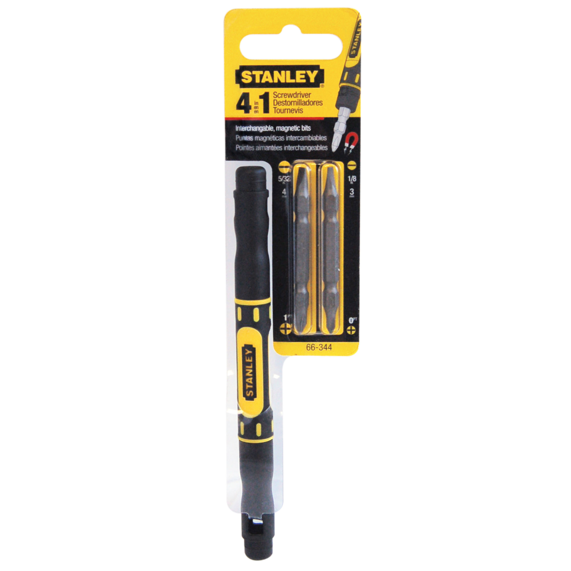 Toolstop Stanley 66344M 4in1 Pocket Screwdriver