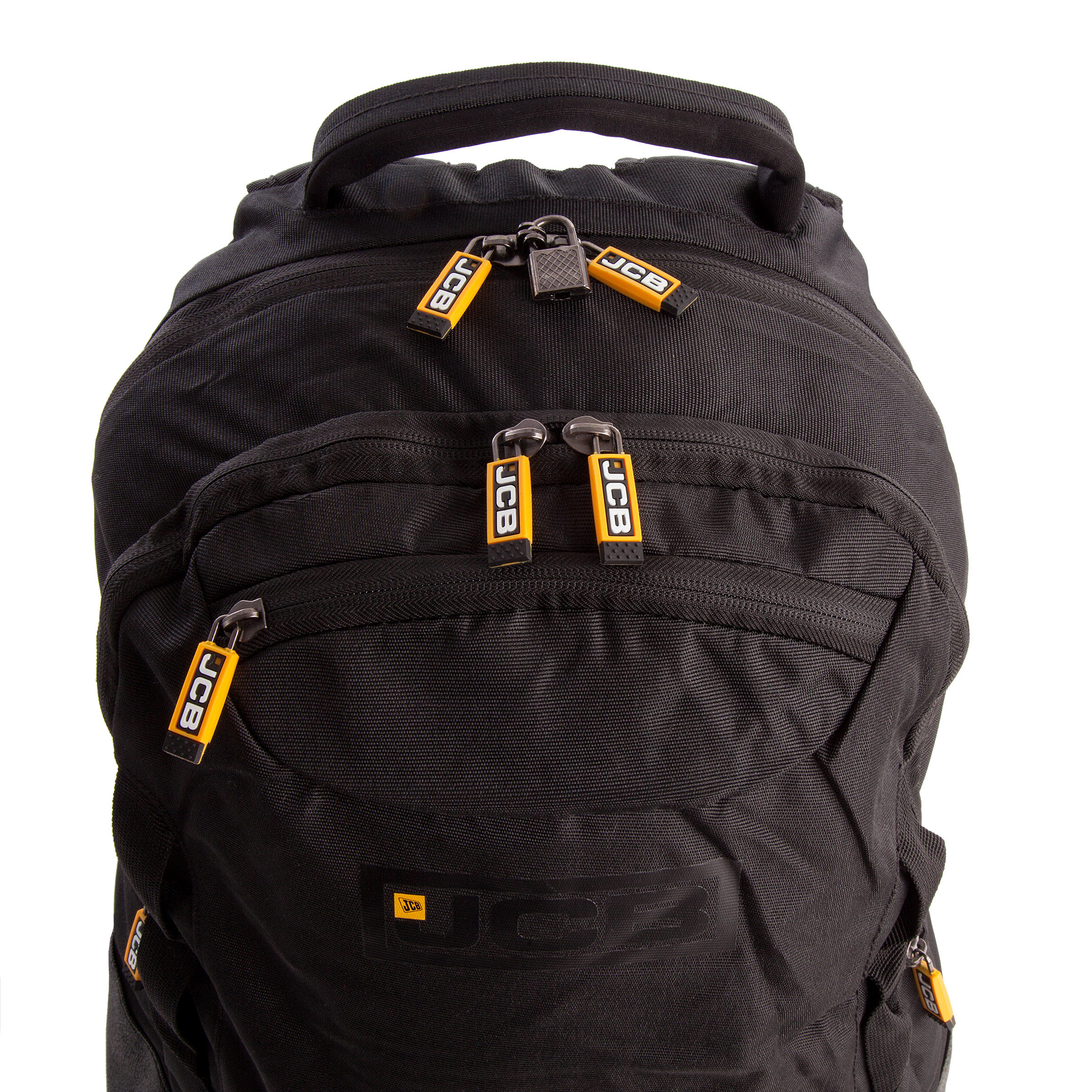 Toolstop JCB 001 Nylon Weave MultiPocket Backpack in Black 24 Litre