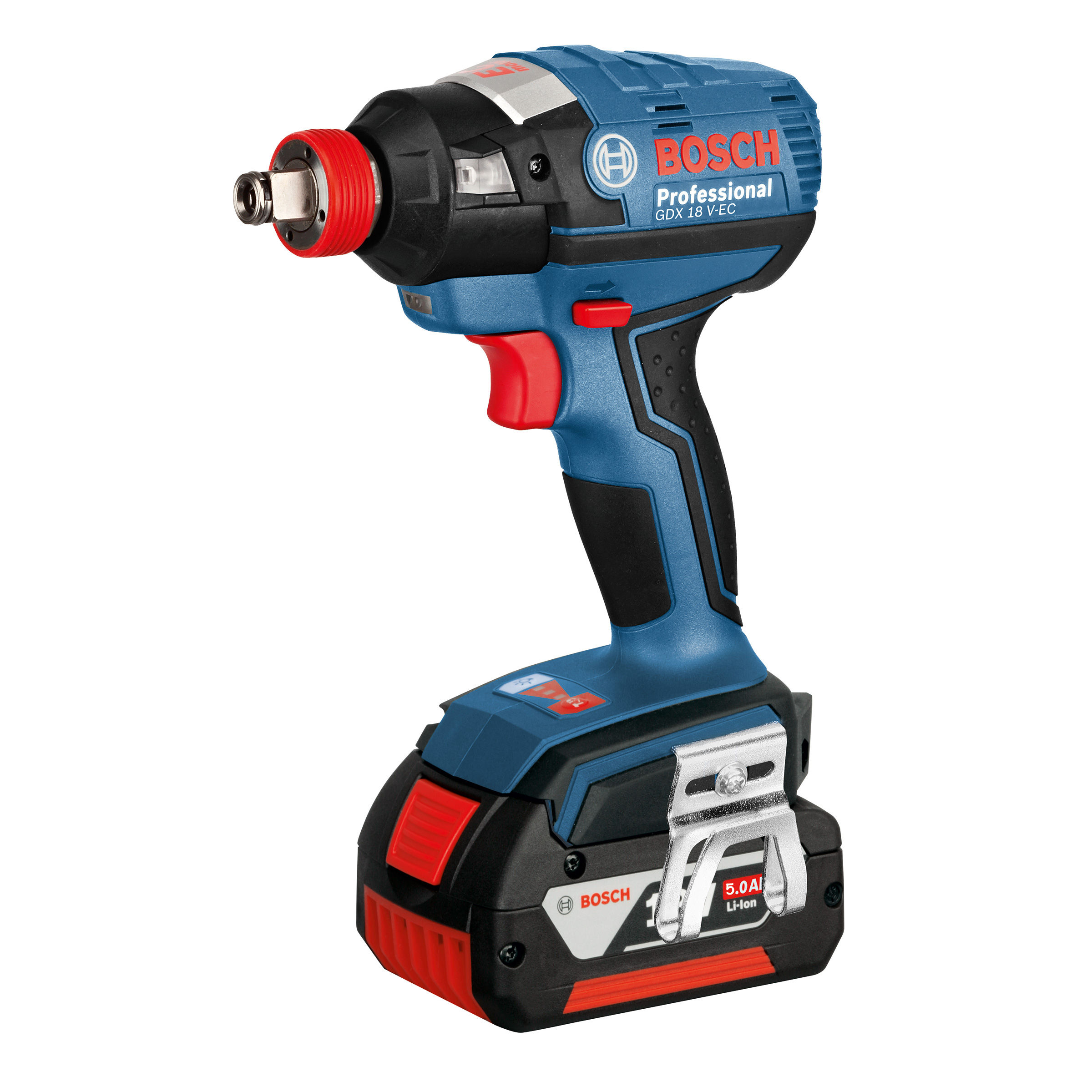 Toolstop Bosch GSB 18 V85 C Bluetooth Combi Drill + GDX 18 VEC Impact