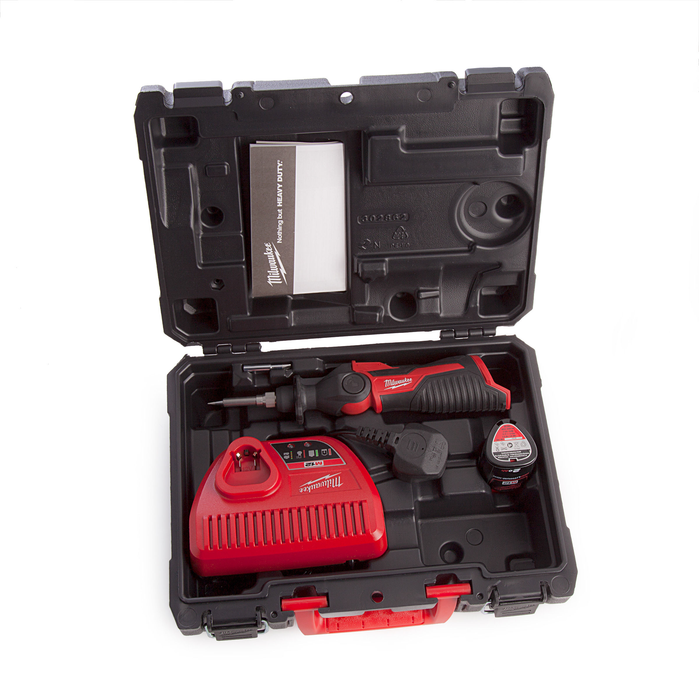 Toolstop Milwaukee M12SI201C 12V Soldering Iron Kit (1 x 2.0Ah Battery)