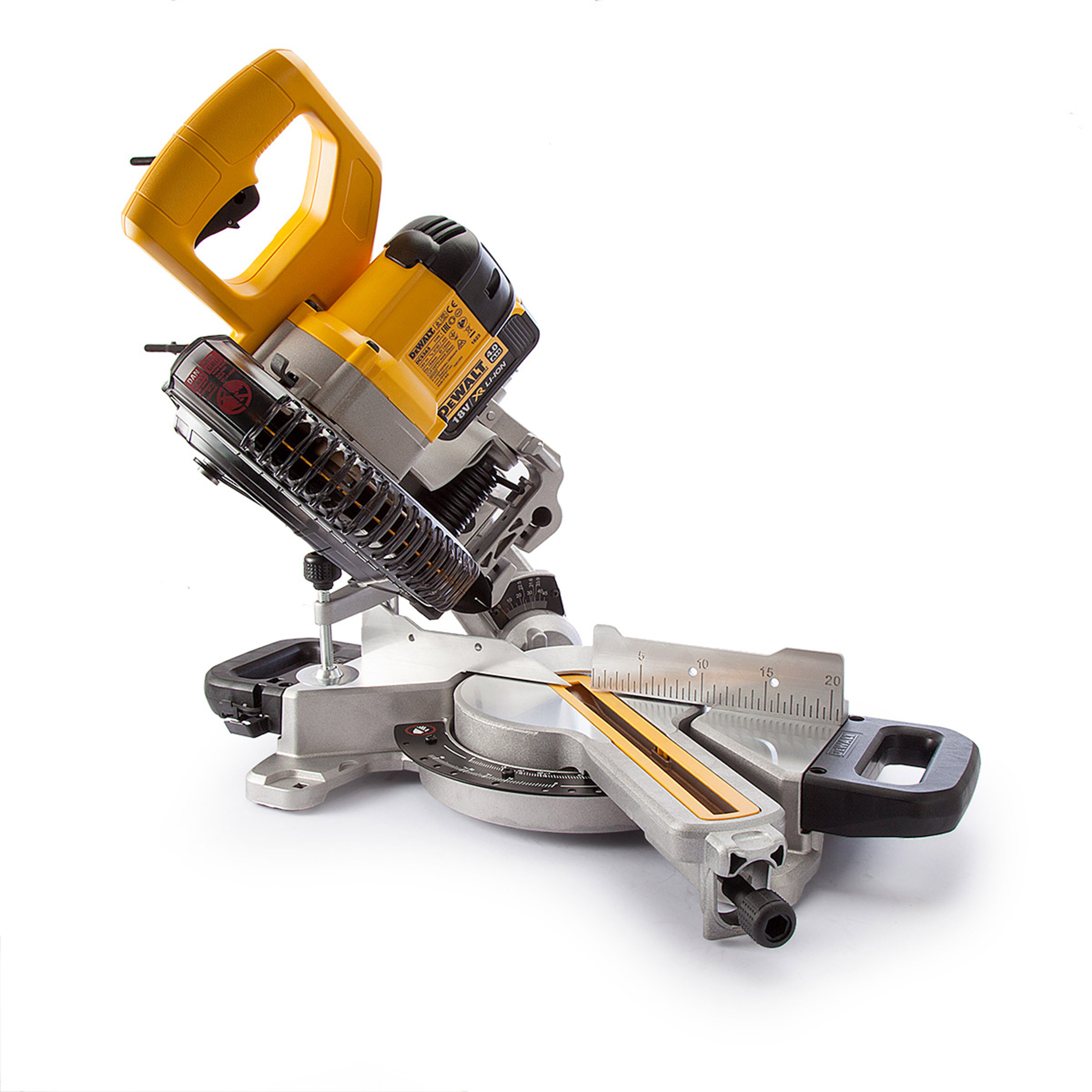 Toolstop Dewalt DCS365M2 18V Cordless Mitre Saw 184mm (2 x 4.0Ah Batteries)