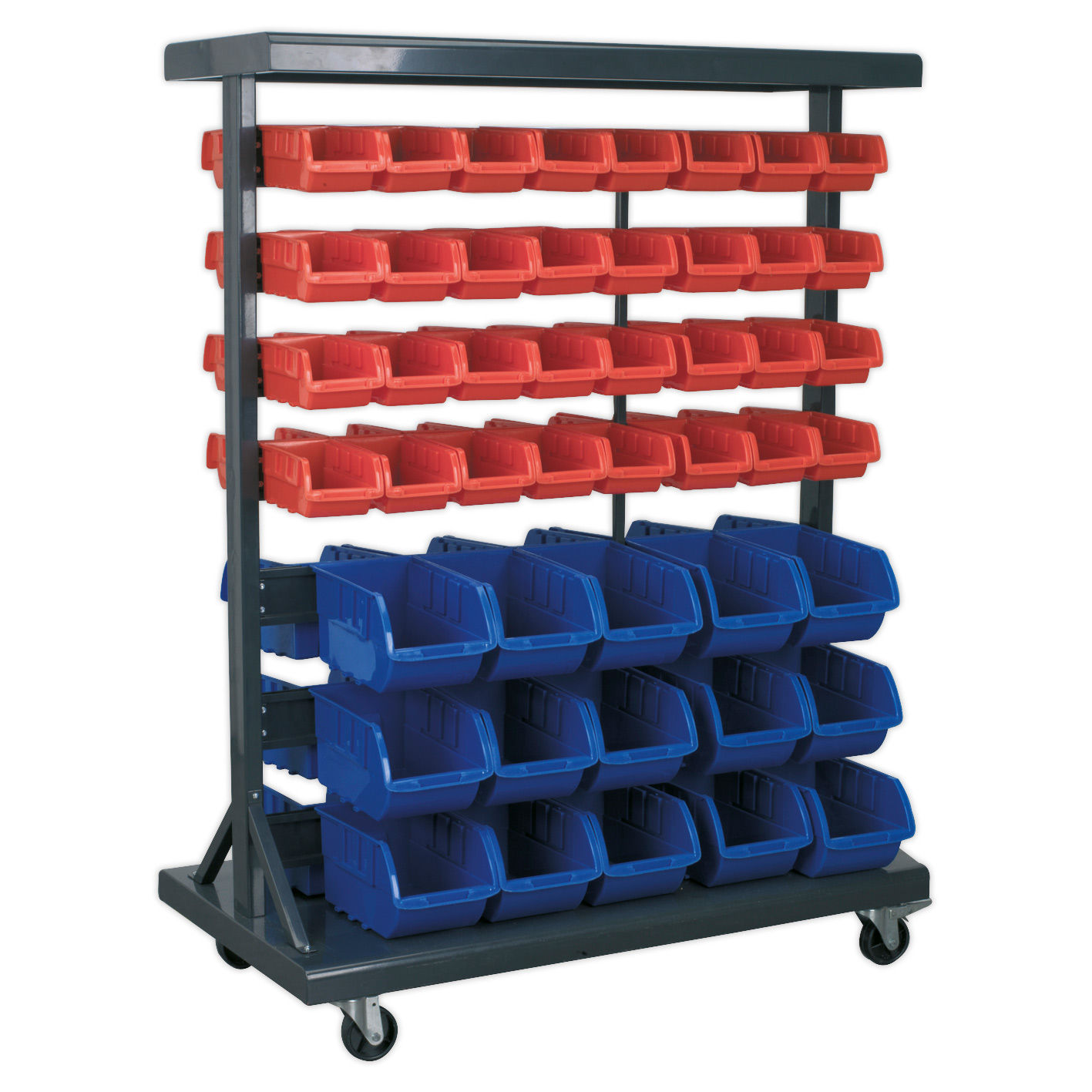Toolstop Sealey TPS94 Mobile Bin Storage System With 94 Bins
