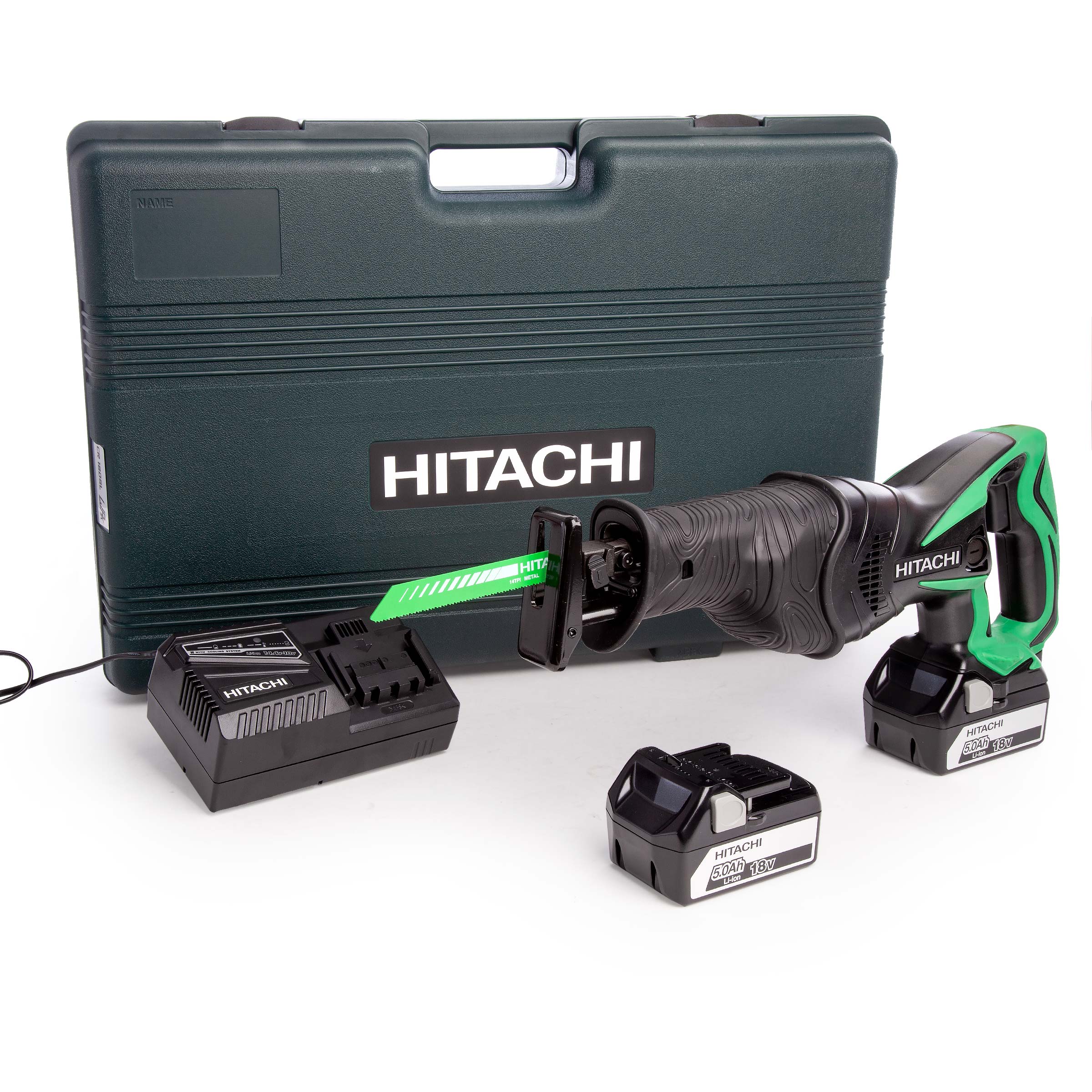 Toolstop Hitachi CR18DSL 18V Cordless Reciprocating Saw (2 x 5.0Ah