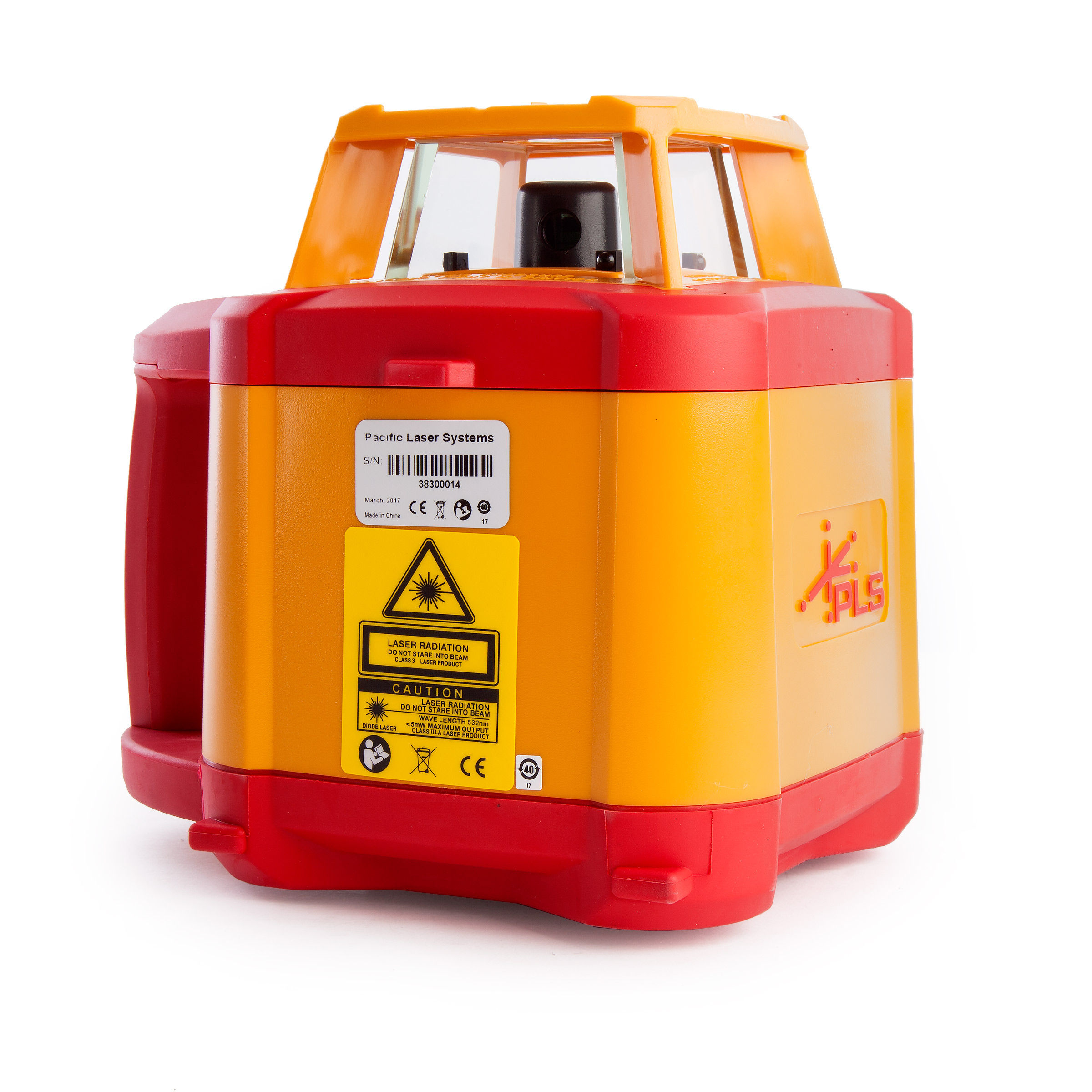 Toolstop PLS HVR505G Green Beam Rotary Laser with Brackets, Detector and Remote Control (60581)