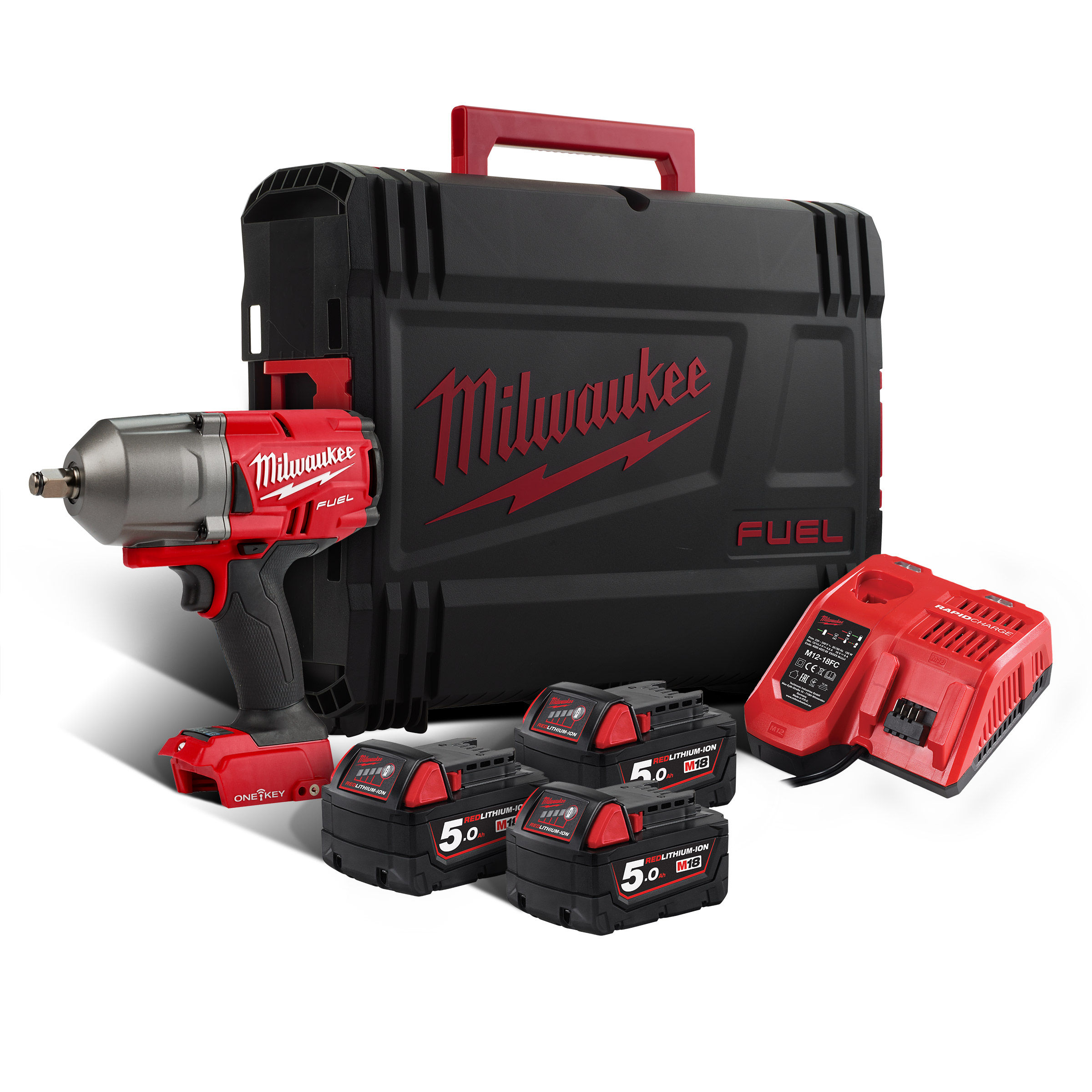 Toolstop Milwaukee M18 ONEFHIWF12503X FUEL ONEKEY Impact Wrench 1/2in