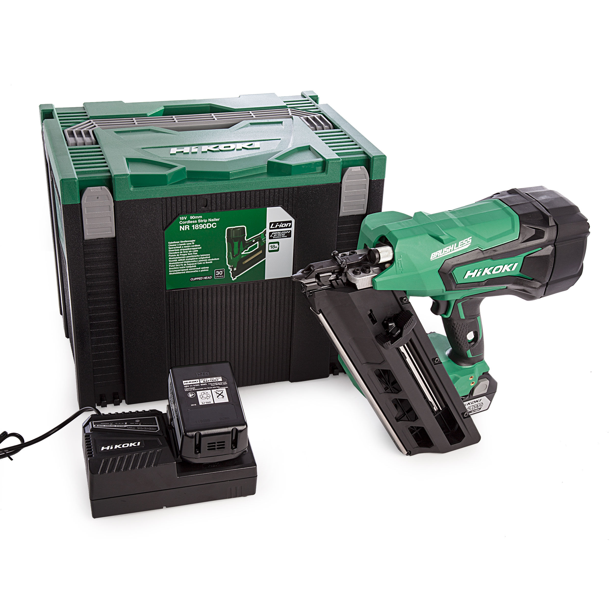 Toolstop HiKOKI NR1890DCJPZ 18V 1st Fix Framing Nailer (2 x 5.0Ah