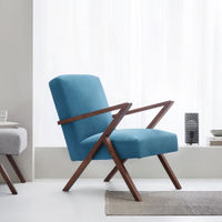 Ocean Blue Retrostar Chair Velvet Line | Bombinate Ocean Blue Retrostar Chair Velvet Line | Bombinate