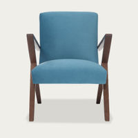 Ocean Blue Retrostar Chair Velvet Line | Bombinate Ocean Blue Retrostar Chair Velvet Line | Bombinate