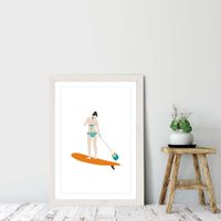 Sup Art Print White Frame | Bombinate Sup Art Print White Frame | Bombinate