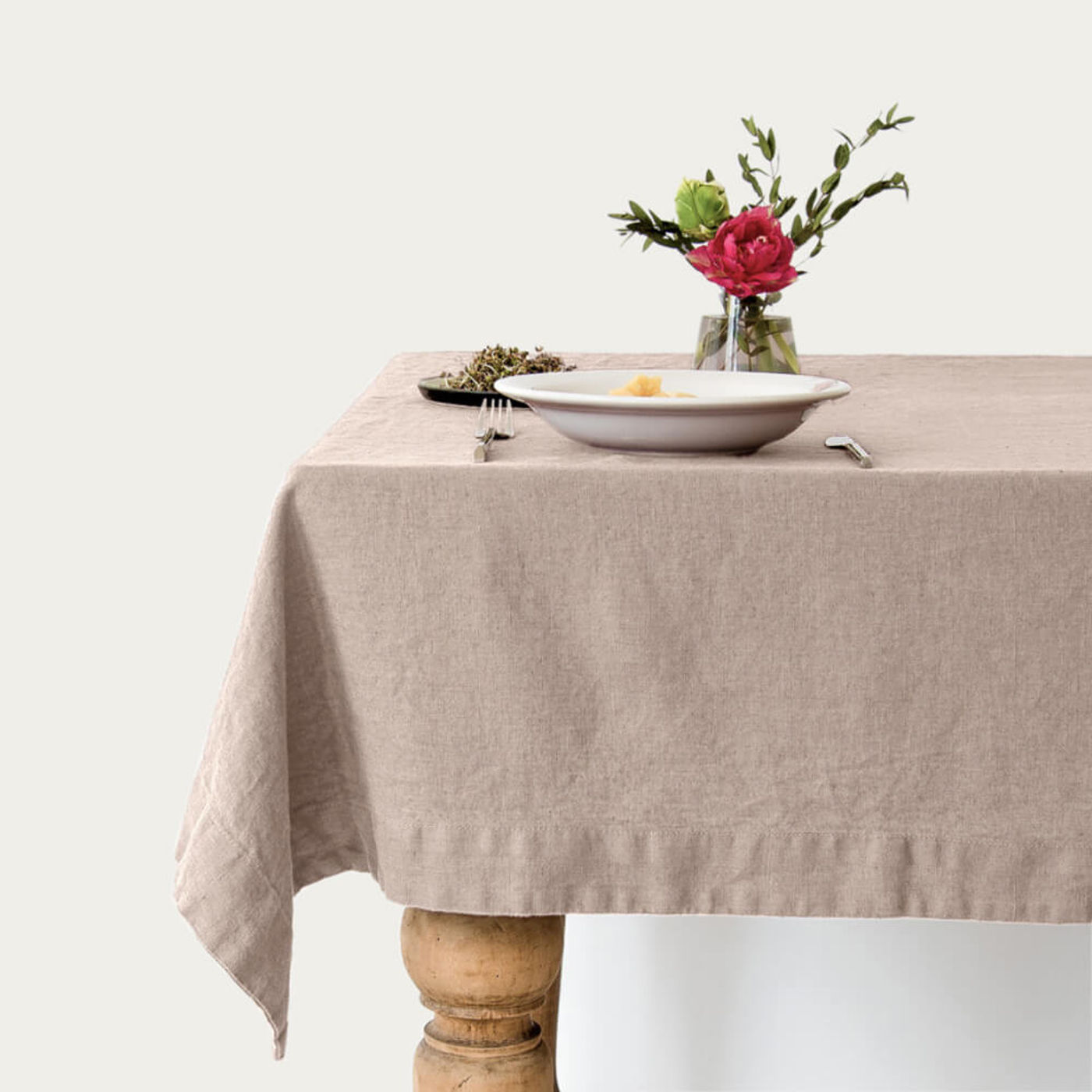 Portobello Washed Linen Tablecloth | Bombinate