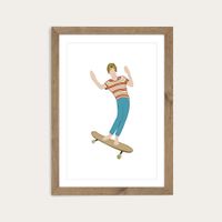 Brah Art Print Oak Frame | Bombinate Brah Art Print Oak Frame | Bombinate