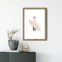 Grom Art Print Oak Frame | Bombinate Grom Art Print Oak Frame | Bombinate
