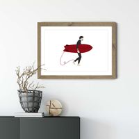 Hero Art Print Oak Frame | Bombinate Hero Art Print Oak Frame | Bombinate