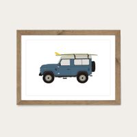 Landy Art Print Oak Frame | Bombinate Landy Art Print Oak Frame | Bombinate