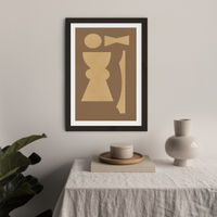 Totem 001 Art Print Black Frame | Bombinate Totem 001 Art Print Black Frame | Bombinate