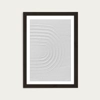 White Textures I - Minimal Rainbow Art Print Black Frame | Bombinate White Textures I - Minimal Rainbow Art Print Black Frame | Bombinate