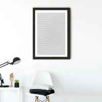 White Textures I - Minimal Rainbow Art Print Black Frame | Bombinate White Textures I - Minimal Rainbow Art Print Black Frame | Bombinate