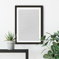 White Textures I - Minimal Rainbow Art Print Black Frame | Bombinate White Textures I - Minimal Rainbow Art Print Black Frame | Bombinate