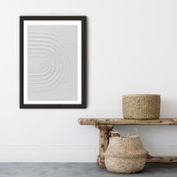 White Textures I - Minimal Rainbow Art Print Black Frame | Bombinate White Textures I - Minimal Rainbow Art Print Black Frame | Bombinate