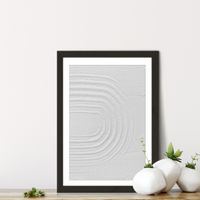 White Textures I - Minimal Rainbow Art Print Black Frame | Bombinate White Textures I - Minimal Rainbow Art Print Black Frame | Bombinate
