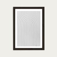 White Textures II - Minimal Rainbow Art Print Black Frame | Bombinate White Textures II - Minimal Rainbow Art Print Black Frame | Bombinate