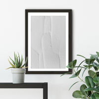 White Textures III - Abstract Shapes Art Print Black Frame | Bombinate White Textures III - Abstract Shapes Art Print Black Frame | Bombinate