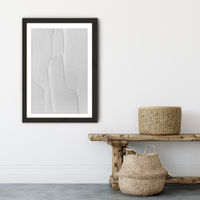White Textures III - Abstract Shapes Art Print Black Frame | Bombinate White Textures III - Abstract Shapes Art Print Black Frame | Bombinate