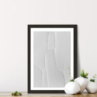 White Textures III - Abstract Shapes Art Print Black Frame | Bombinate White Textures III - Abstract Shapes Art Print Black Frame | Bombinate