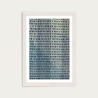 Apartments Art Print White Frame | Bombinate Apartments Art Print White Frame | Bombinate