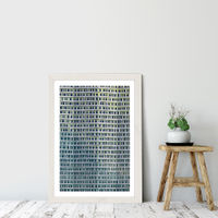 Apartments Art Print White Frame | Bombinate Apartments Art Print White Frame | Bombinate