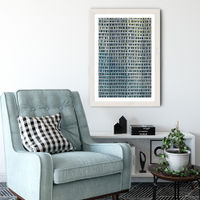 Apartments Art Print White Frame | Bombinate Apartments Art Print White Frame | Bombinate