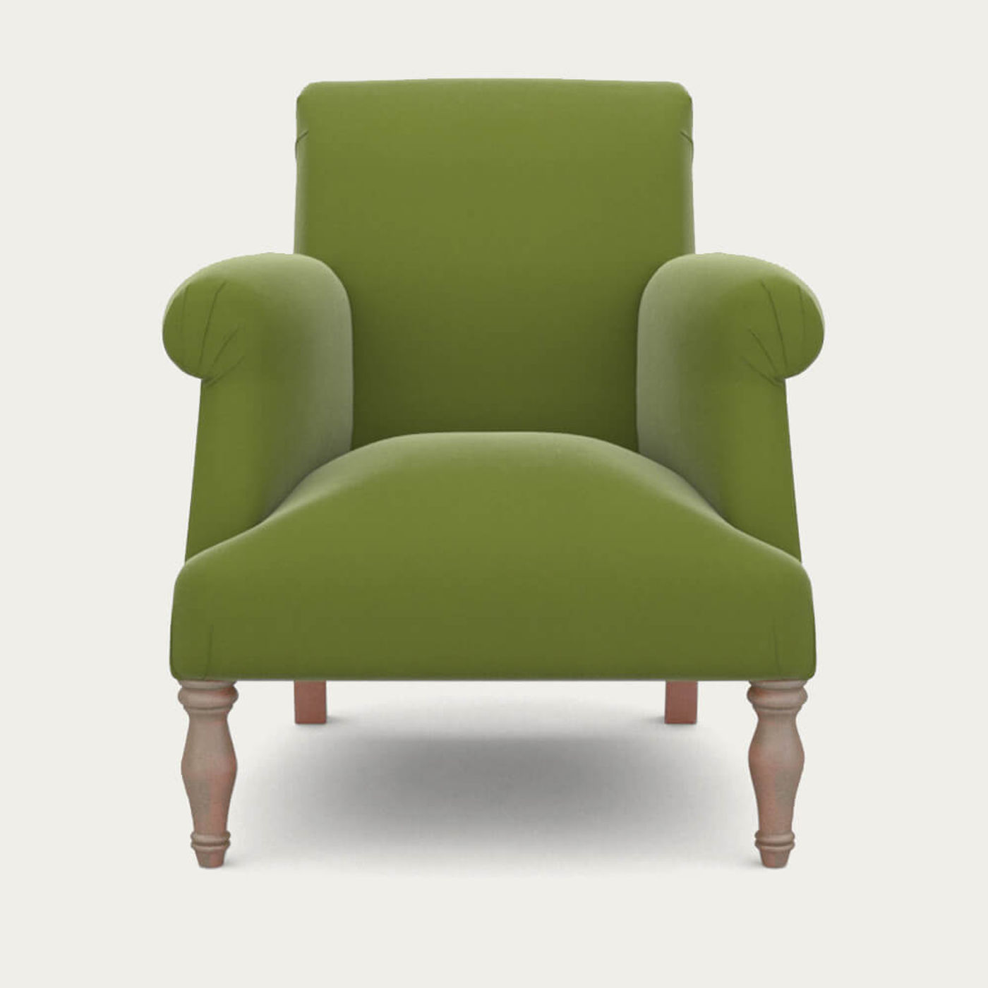Olive Green Dickens Velvet Chair | Bombinate