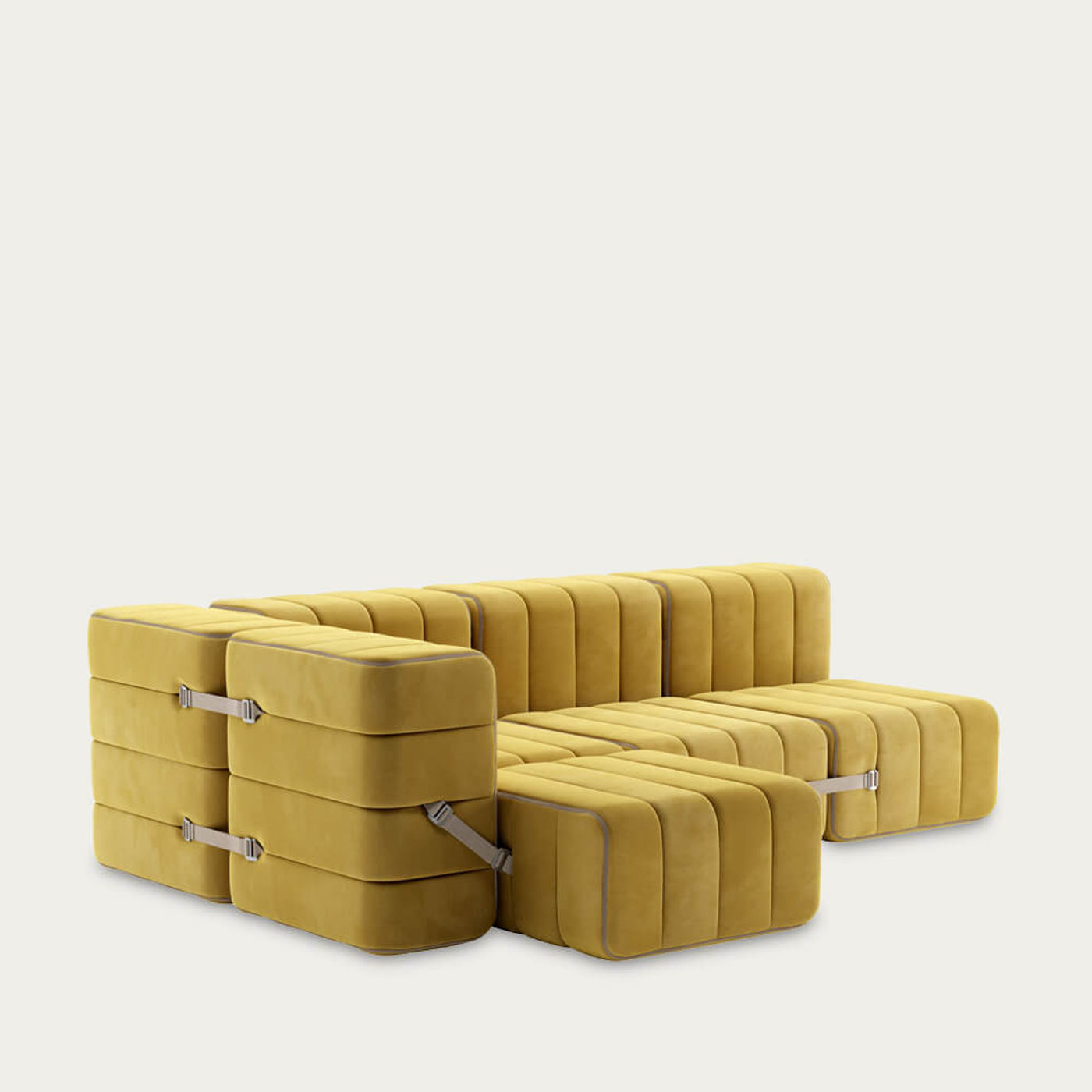 Yellow Curt Sofa System 9 Modules - Barcelona | Bombinate