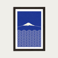 Waves and Fuji San Art Print Black Frame | Bombinate Waves and Fuji San Art Print Black Frame | Bombinate