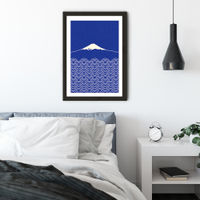 Waves and Fuji San Art Print Black Frame | Bombinate Waves and Fuji San Art Print Black Frame | Bombinate