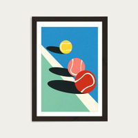 3 Tennis Balls Art Print Black Frame | Bombinate 3 Tennis Balls Art Print Black Frame | Bombinate