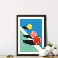 3 Tennis Balls Art Print Black Frame | Bombinate 3 Tennis Balls Art Print Black Frame | Bombinate