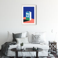 Milk Art Print White Frame | Bombinate Milk Art Print White Frame | Bombinate