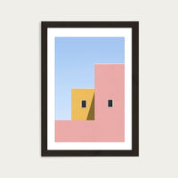 Faceade Art Print Black Frame | Bombinate Faceade Art Print Black Frame | Bombinate