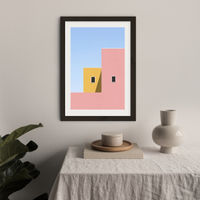 Faceade Art Print Black Frame | Bombinate Faceade Art Print Black Frame | Bombinate